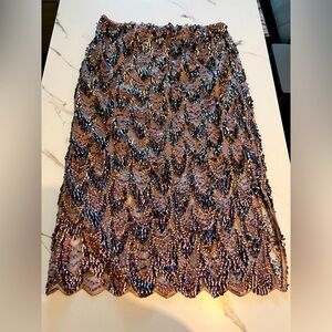 Multi-Coloured Sequin Midi Skirt